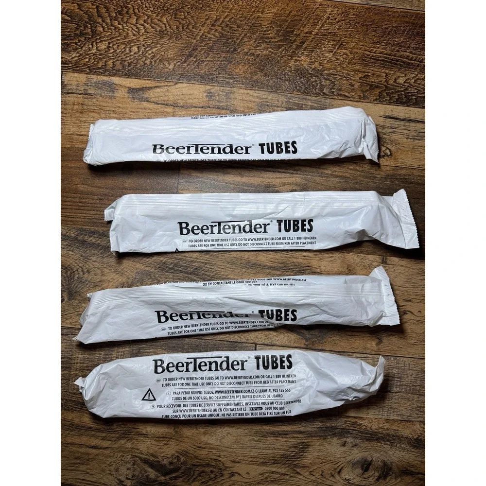 Lot‎ of 4 BeerTender Tubes – New & Sealed Replacement Tubes